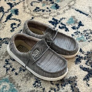 Hey Dude Kids Gray Moccasins